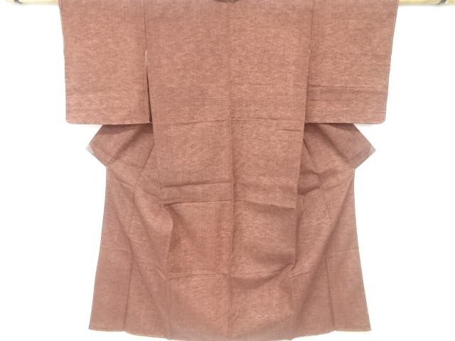 織柄手織り節紬着物